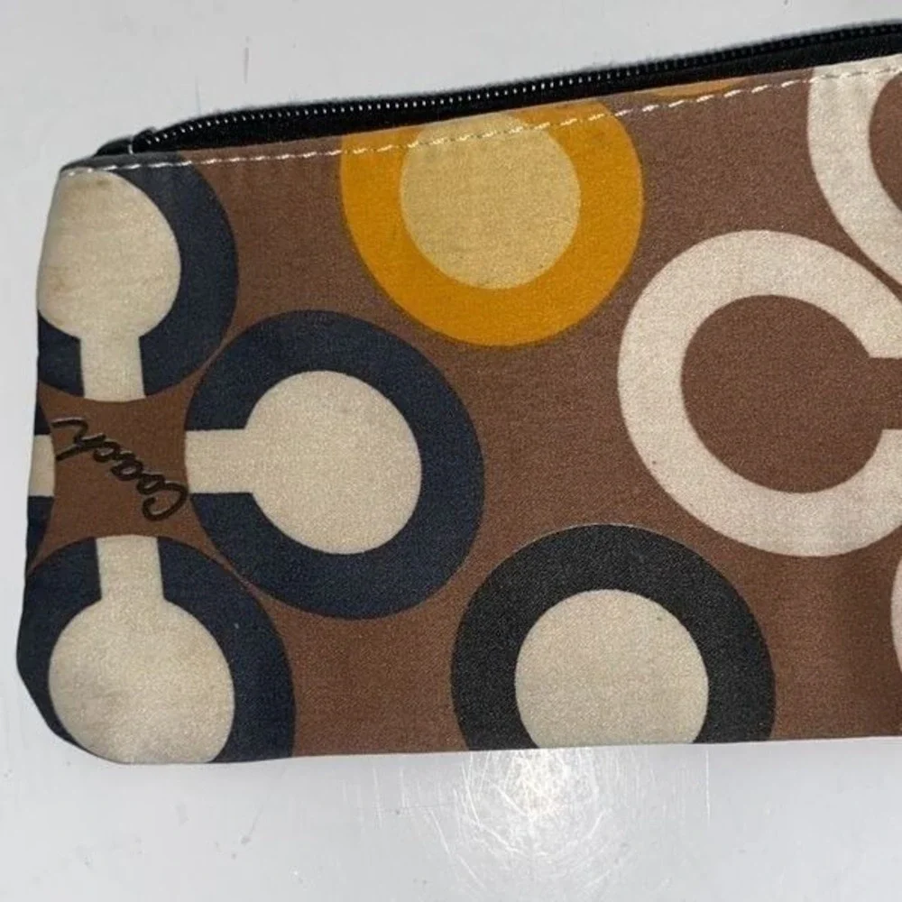 Coach Women's‎ Multicolor Detachable Strap Monogram Wristlet